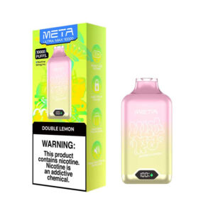 META ULTRA MAX Jednorazowy e-papieros 10000 Buchów o smaku Double Lemon 16 ml